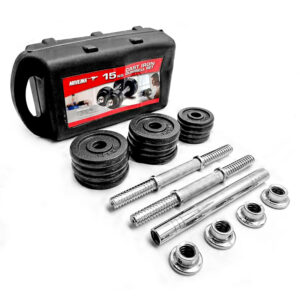 SET DE MANCUERNAS REGULABLES DE 15 KG